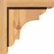 Ekena Millwork New Brighton Smooth Corbel w/Backplate, Western Red Cedar, 5 1/2"W x 8"D x 8"H COR06X08X08NEB01SWR - alternate 2